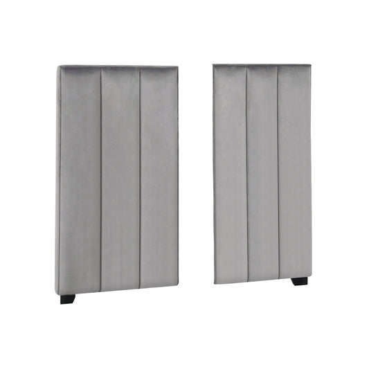 Arles Vertical Channeled Tufted Wall Panel Grey