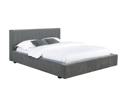 Gregory Upholstered Platform Bed Graphite