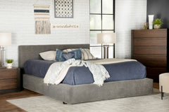 Gregory Upholstered Platform Bed Graphite