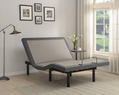 Clara Twin XL Adjustable Bed Base Grey and Black