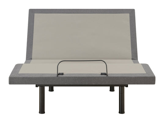 Negan Queen Adjustable Bed Base Grey and Black