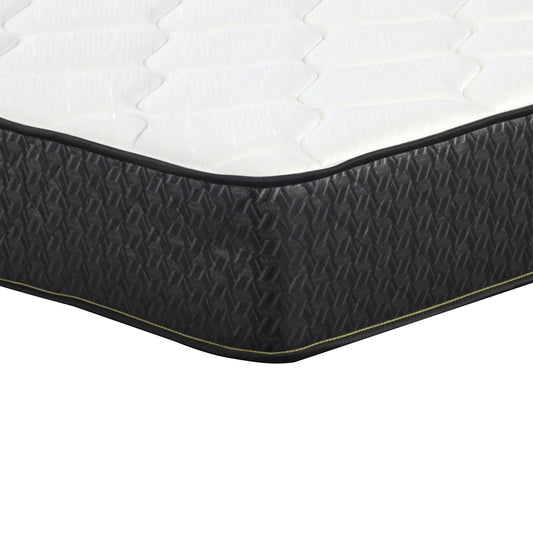 Santa Barbara  Twin Mattress White and Charcoal