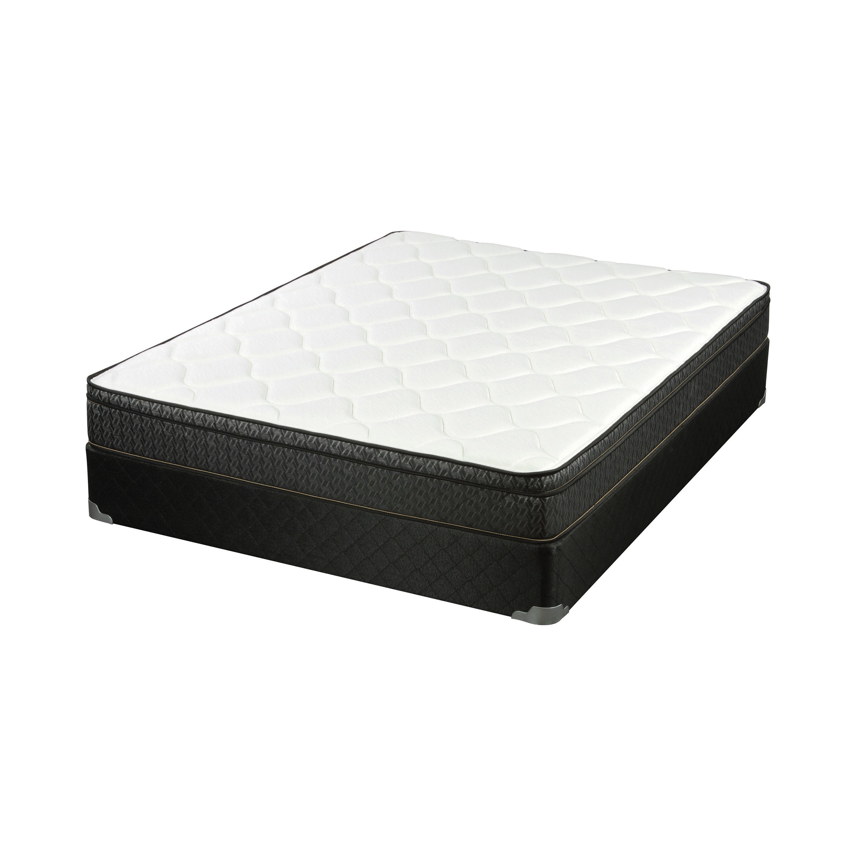 Evie 9.25? Eastern King Mattress White and Black