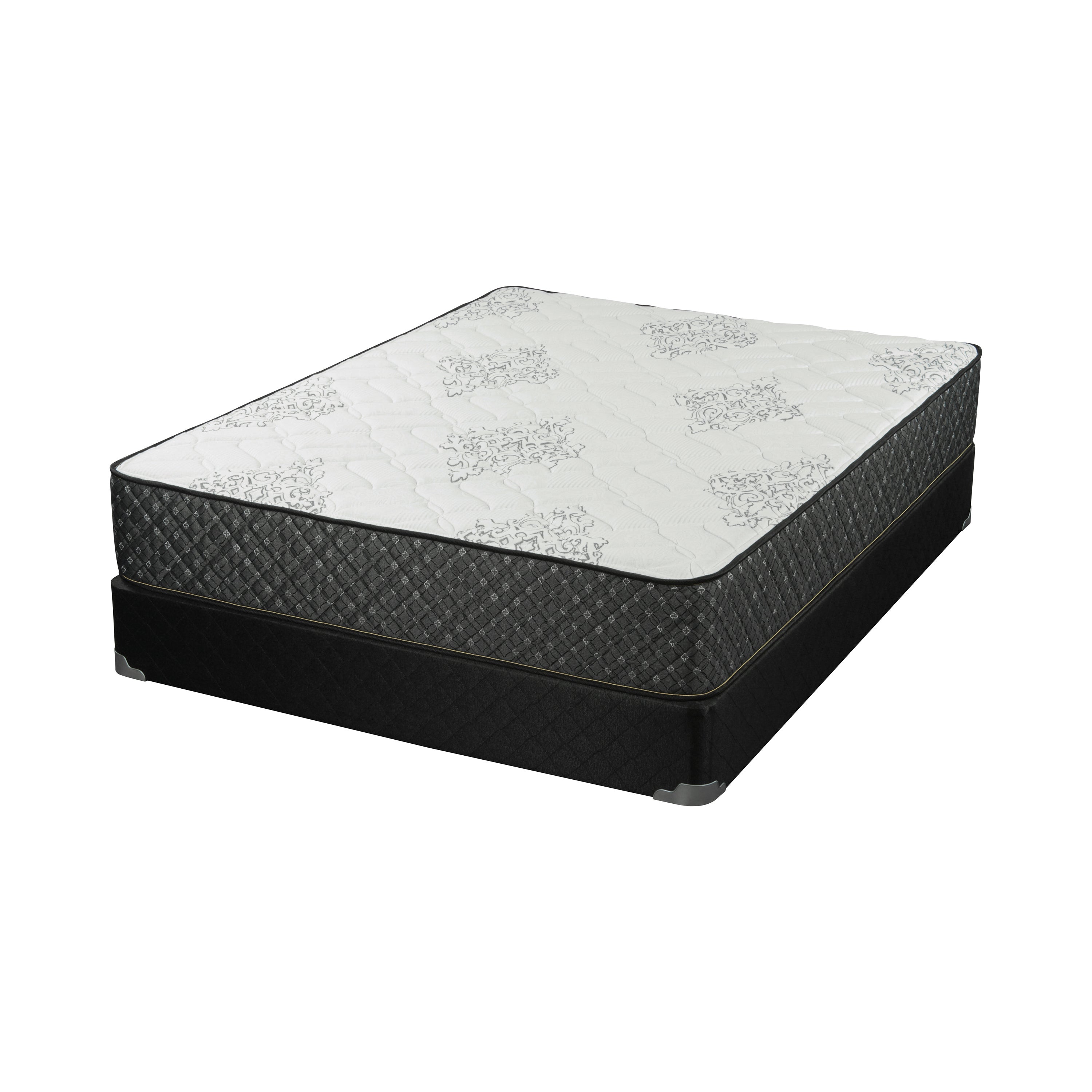 Aspen 12.25? Full Mattress White and Black