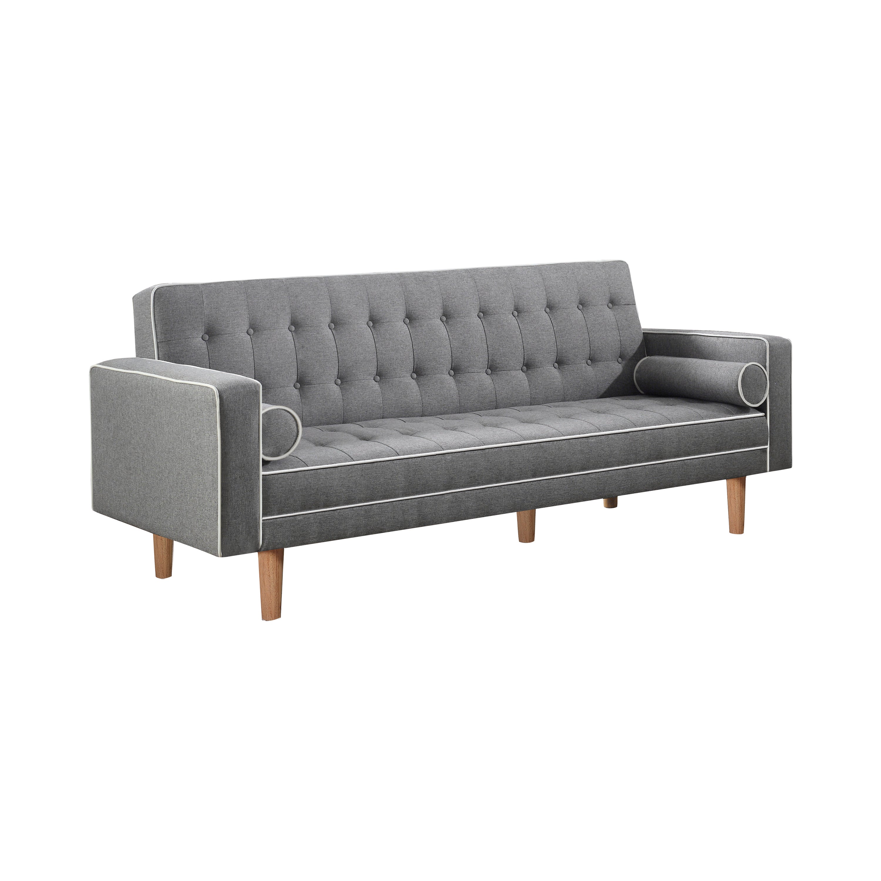 Lassen Tufted Upholstered Sofa Bed Grey