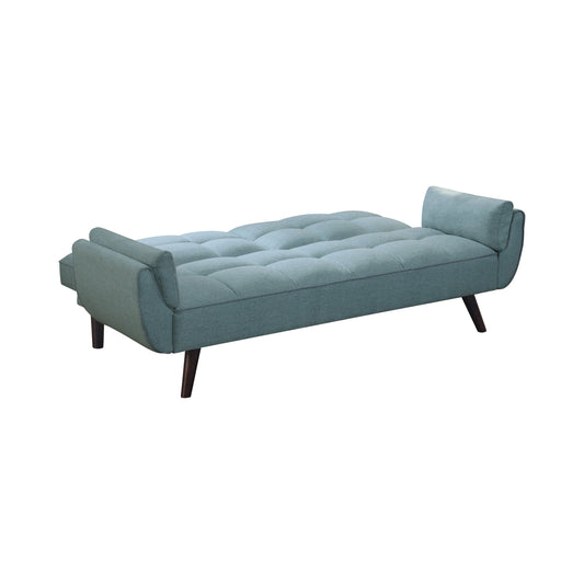 Caufield Biscuit-tufted Sofa Bed Turquoise Blue