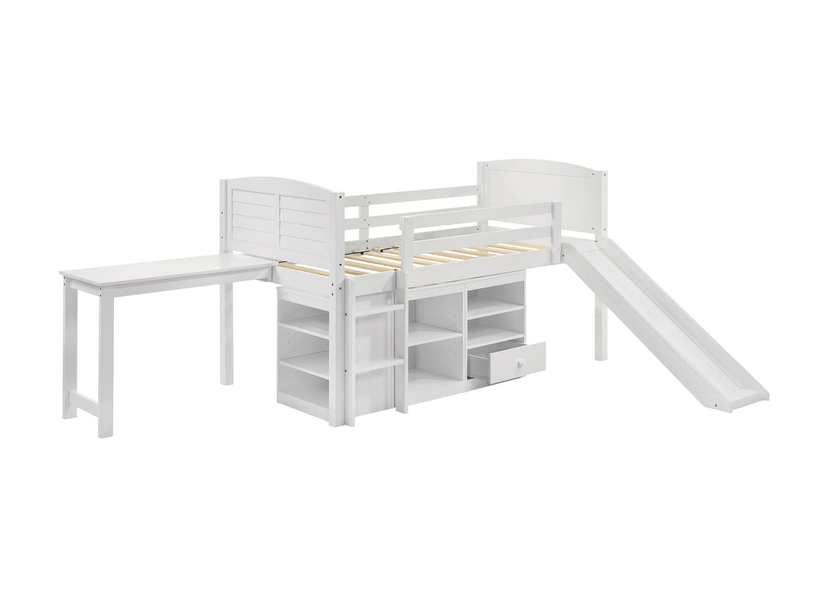 Millie Twin Workstation Loft Bed White