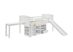 Millie Twin Workstation Loft Bed White