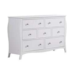 Dominique Full Panel Bed White