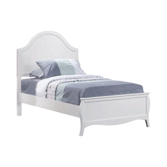 Dominique Twin Panel Bed White