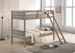 Ryder Twin over Twin Bunk Bed Weathered Taupe