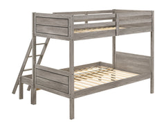 Ryder Twin over Full Bunk Bed Weathered Taupe