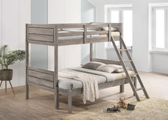 Ryder Twin over Full Bunk Bed Weathered Taupe