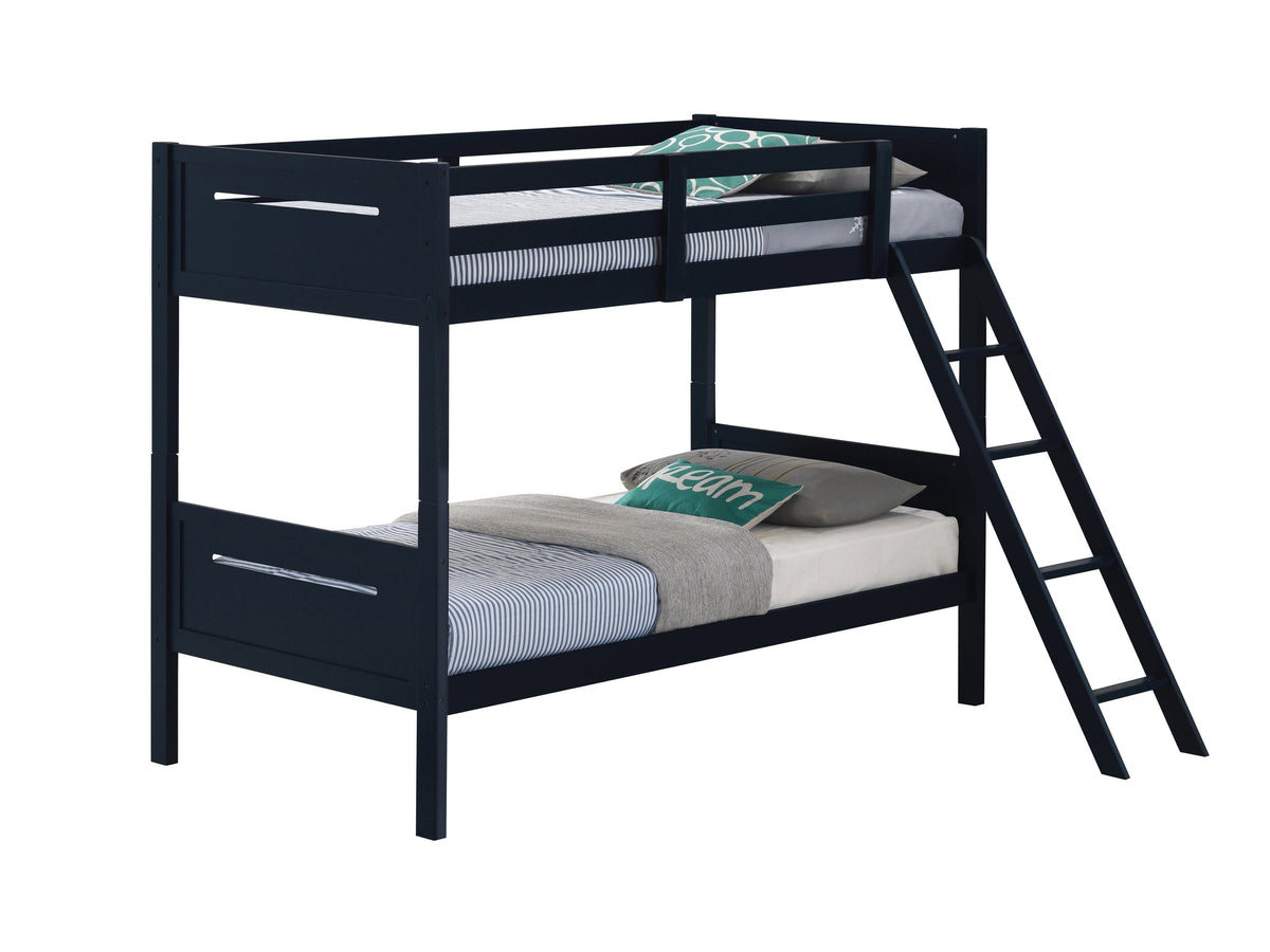 Littleton Twin/Twin Bunk Bed Blue