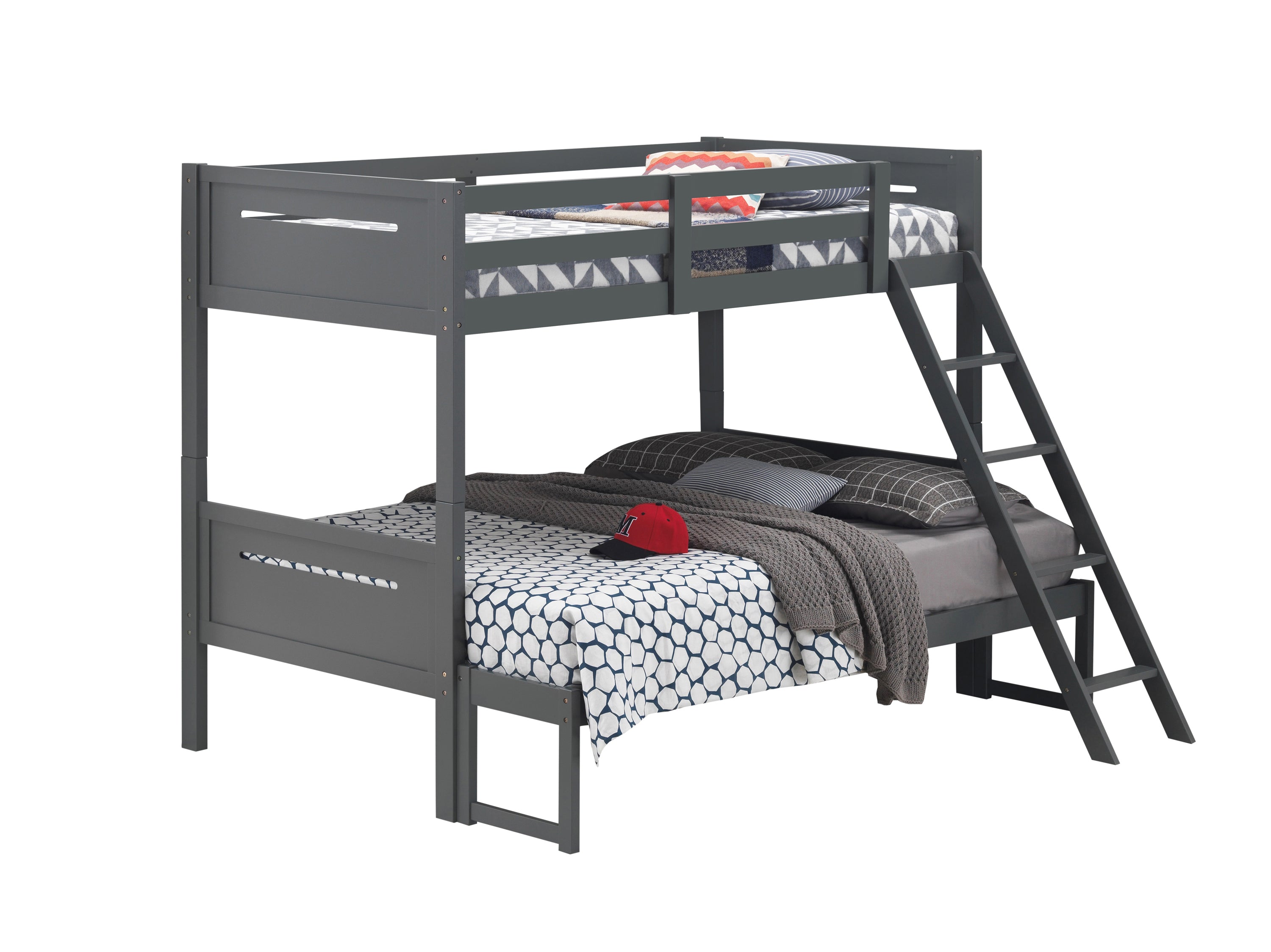 Littleton Twin/Full Bunk Bed Grey