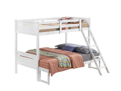 Littleton Twin/Full Bunk Bed White