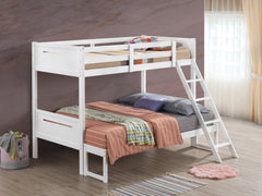 Littleton Twin/Full Bunk Bed White