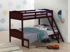 Littleton Twin/Full Bunk Bed with Ladder Espresso