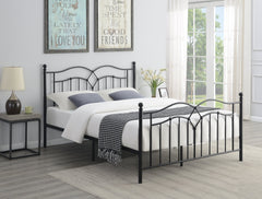 Klossen Metal Queen Bed Black