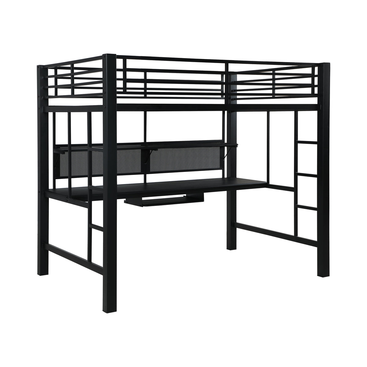 Avalon Full Workstation Loft Bed Black