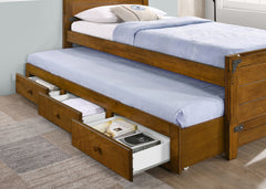 Granger Twin Captains Bed with Trundle Rustic Honey