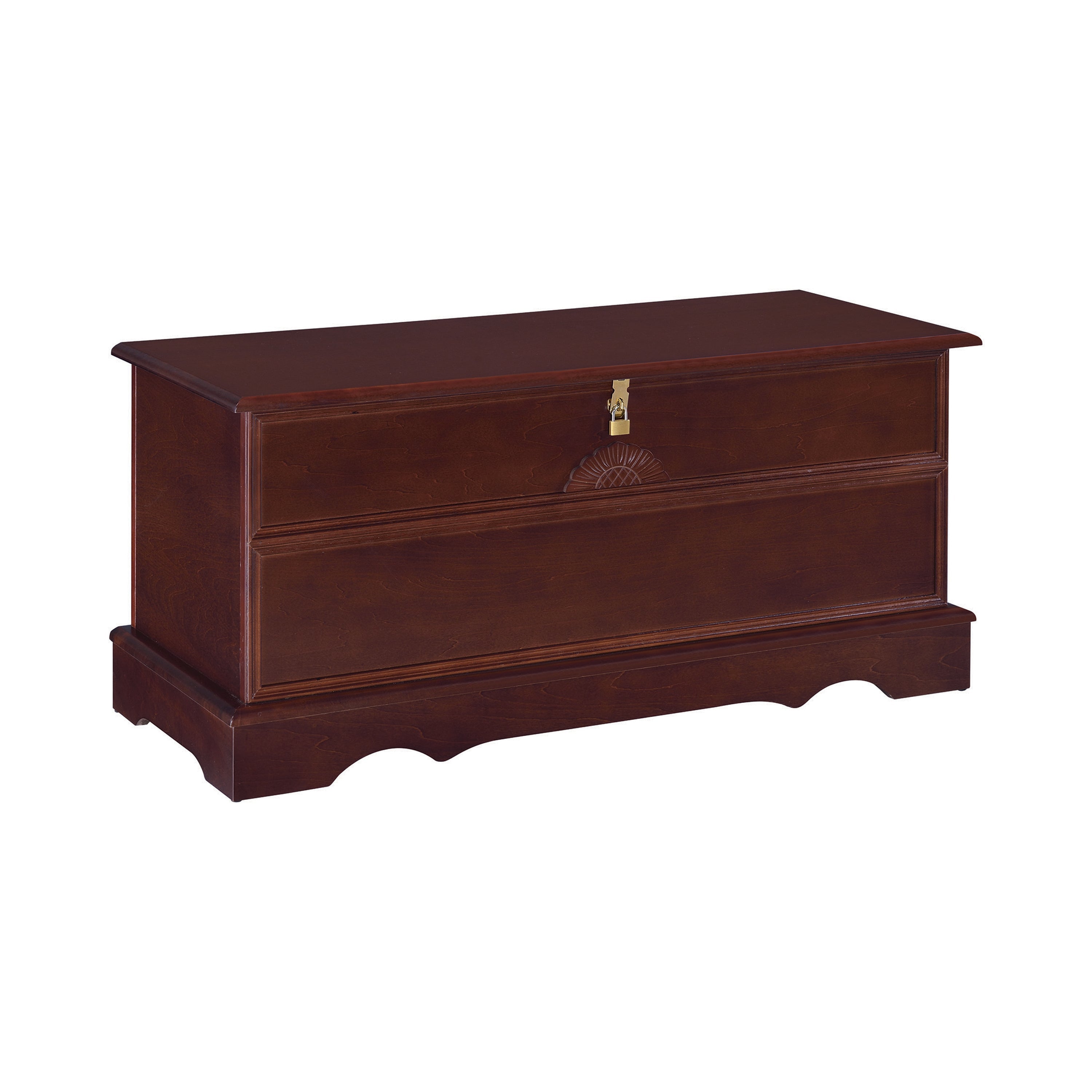 Paula Rectangular Cedar Chest Warm Brown