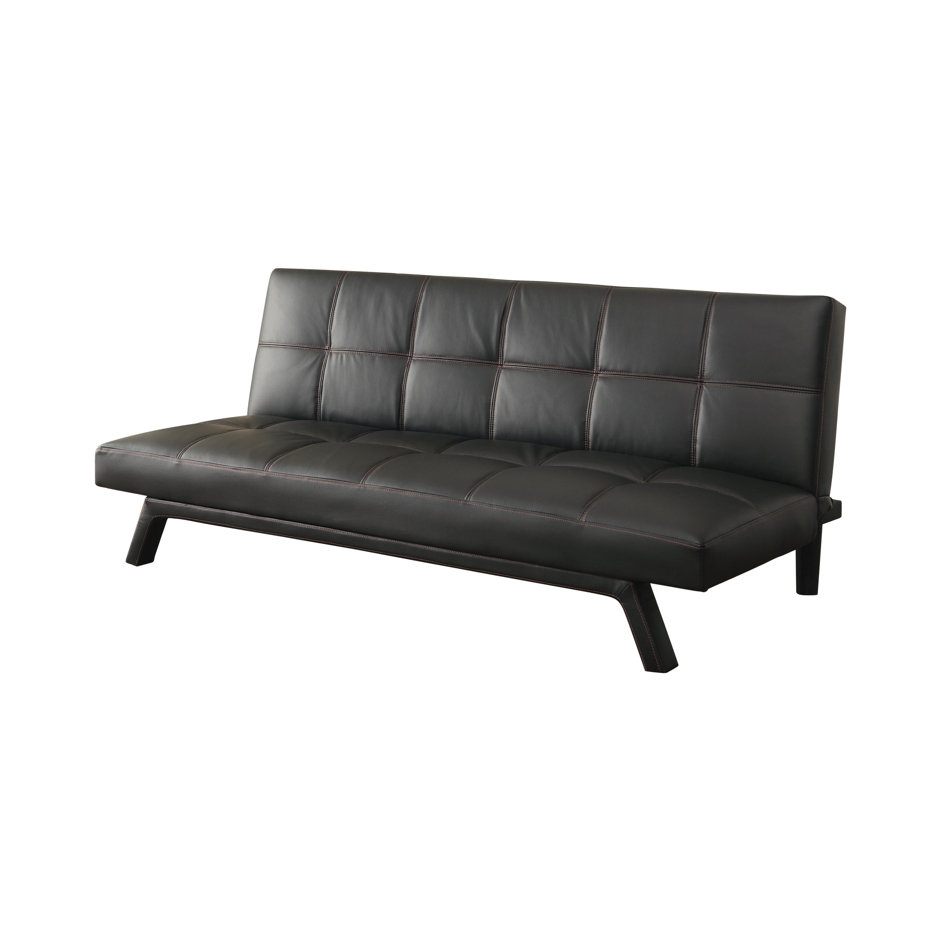 Corrie Biscuit-tufted Upholstered Sofa Bed Black