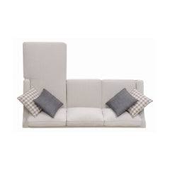 McLoughlin Upholstered Sectional Cream