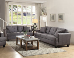 Samuel Tufted Sofa Charcoal