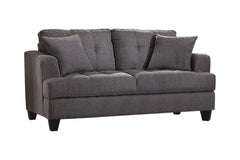 Samuel Tufted Sofa Charcoal