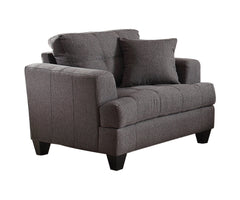 Samuel Tufted Sofa Charcoal