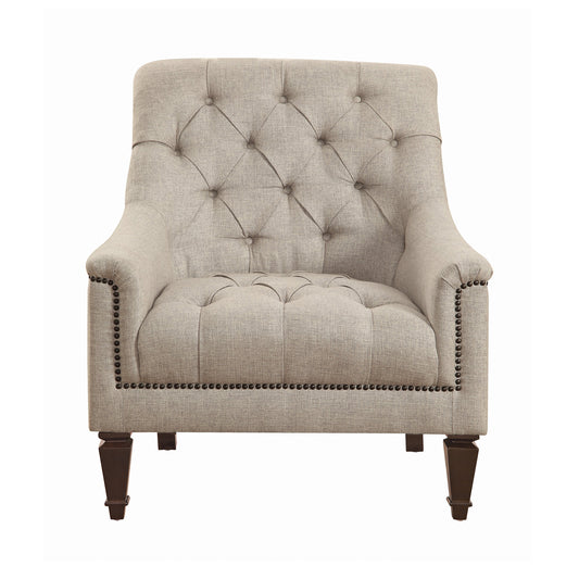 Avonlea Sloped Arm Upholstered Chair Grey