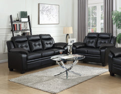 Finley Tufted Upholstered Sofa Black