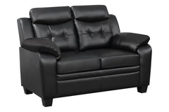 Finley Tufted Upholstered Sofa Black