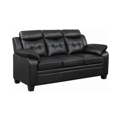 Finley Tufted Upholstered Sofa Black