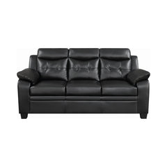 Finley Tufted Upholstered Sofa Black