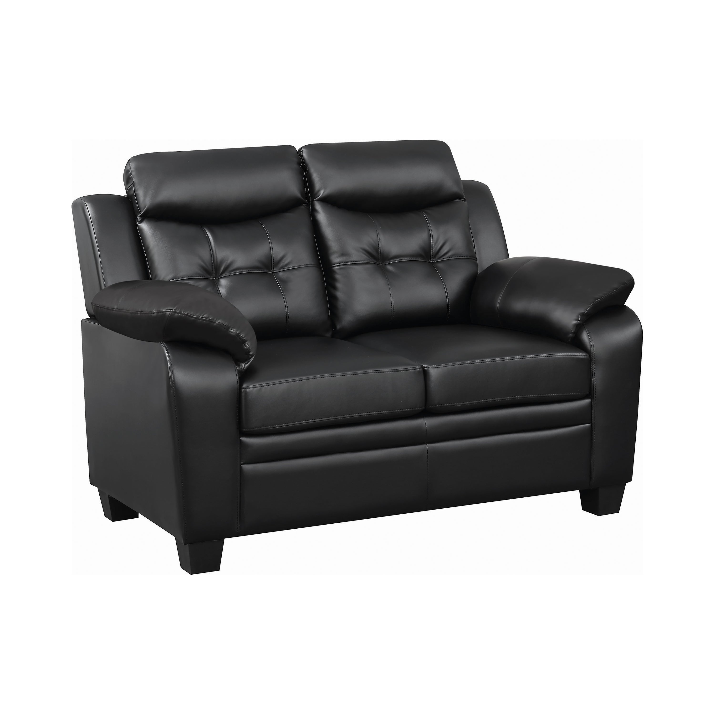 Finley Tufted Upholstered Loveseat Black