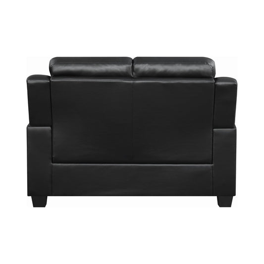 Finley Tufted Upholstered Loveseat Black