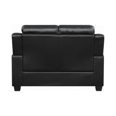 Finley Tufted Upholstered Loveseat Black