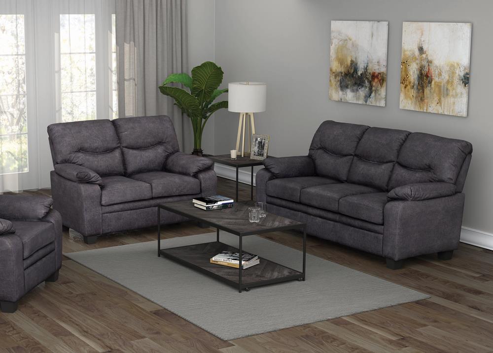 Gillreath Meagan 2-Piece Pillow Top Arms Living Room Set Brown