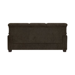 Clemintine Upholstered Sofa with Nailhead Trim Brown