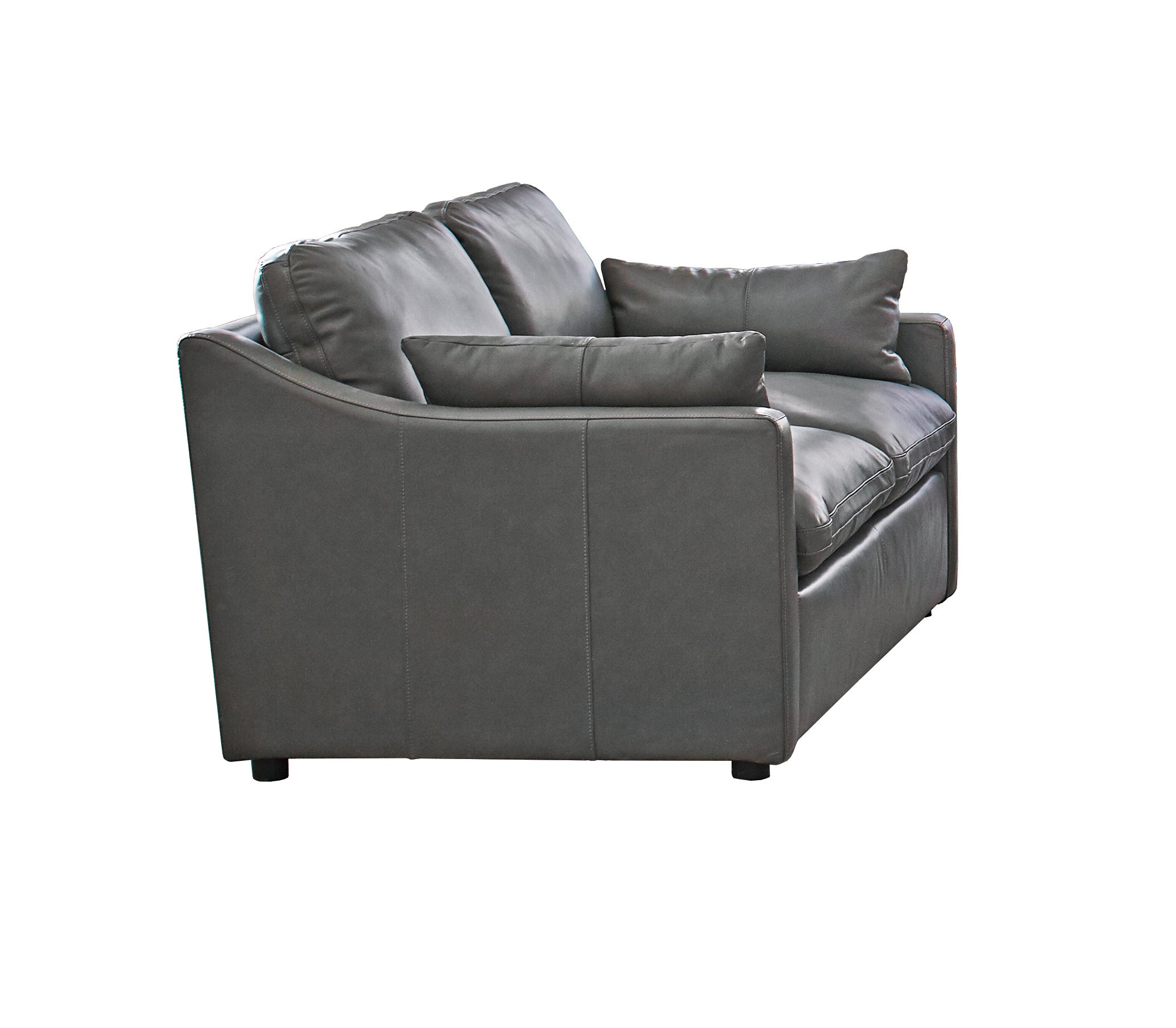 Grayson Sloped Arm Upholstered Loveseat Grey