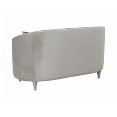 Avonlea Sloped Arm Tufted Loveseat Grey