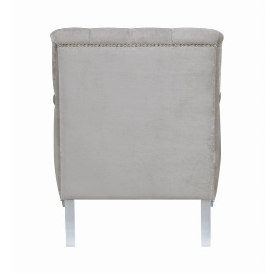 Avonlea Sloped Arm Tufted Chair Grey