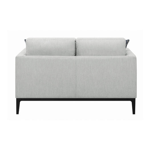Apperson Cushioned Back Loveseat Light Grey