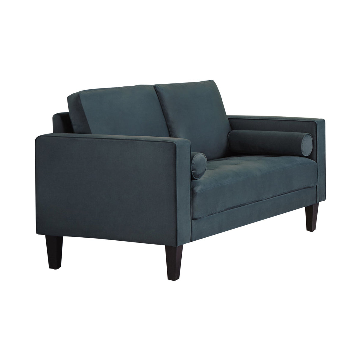 Gulfdale Cushion Back Upholstered Loveseat Dark Teal