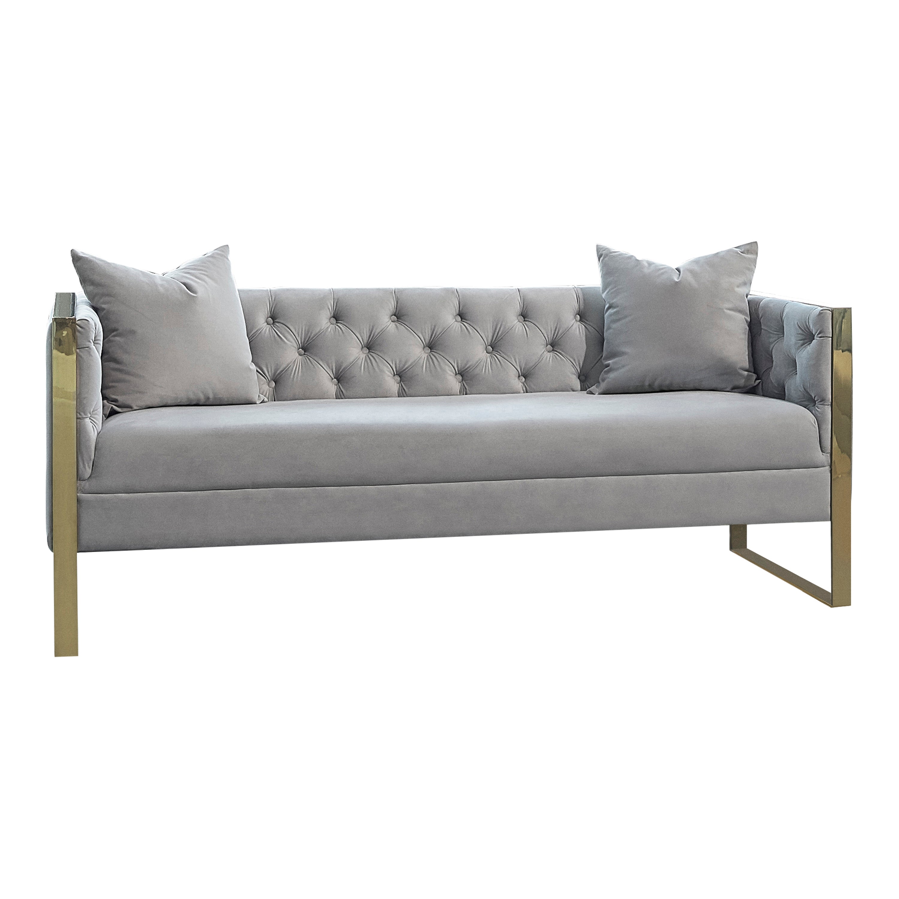 Eastbrook Tufted Back Sofa Grey