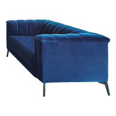 Chalet Tuxedo Arm Loveseat Blue