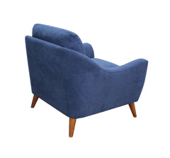 Gano Sloped Arm Upholstered Chair Navy Blue