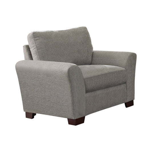 Drayton Flared Arm Upholstered Chair Warm Grey